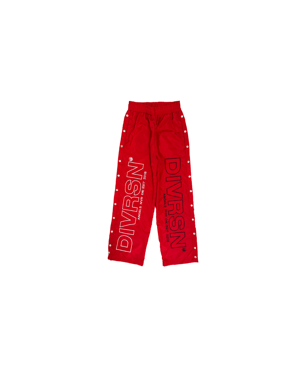 "AND" RED NYLON PANTS