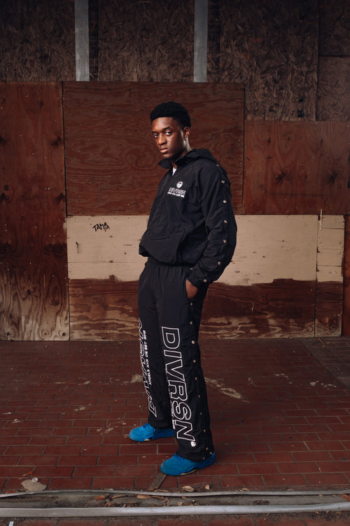 "AND" BLACK NYLON JACKET