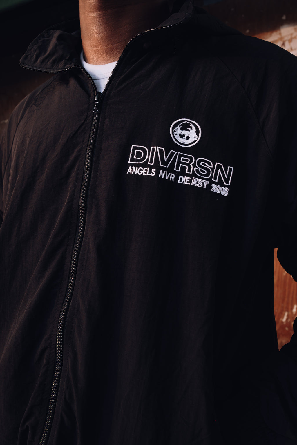 "AND" BLACK NYLON JACKET